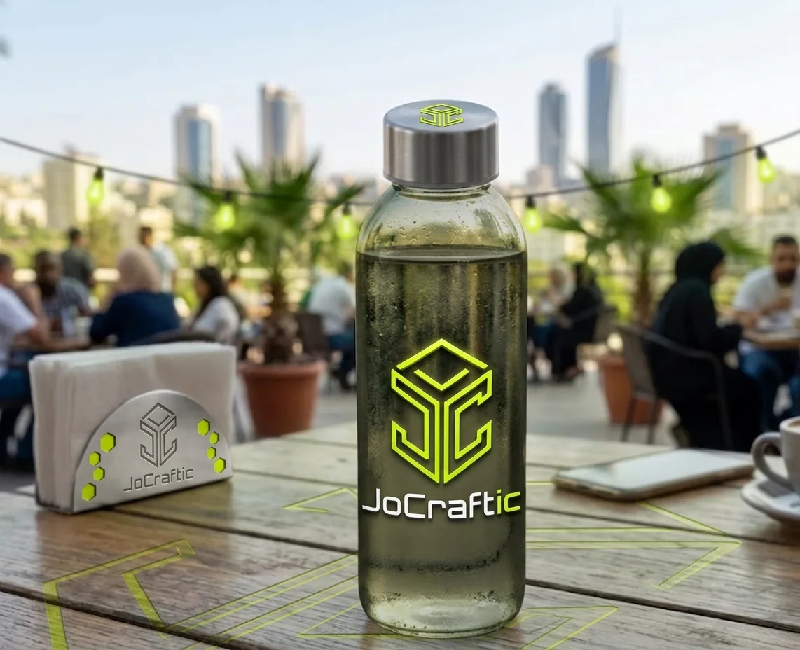 Branded Glass Water Bottles